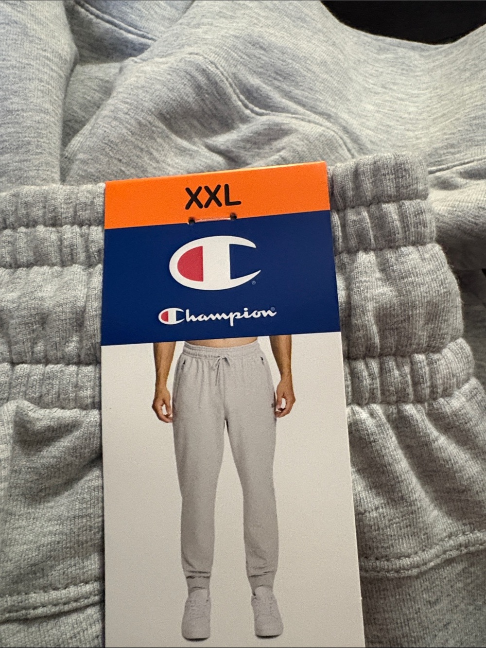 Champion Light Gray Fleece Sweatpants with Tag